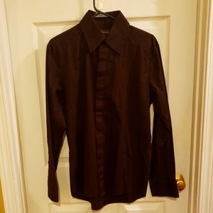 7 Diamonds Dress Shirt Choc Brown L.